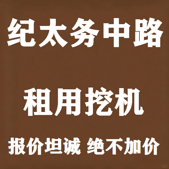 北京纪太务中路挖机租赁图