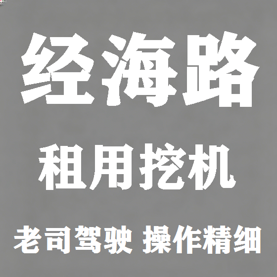 北京经海路挖机租赁图