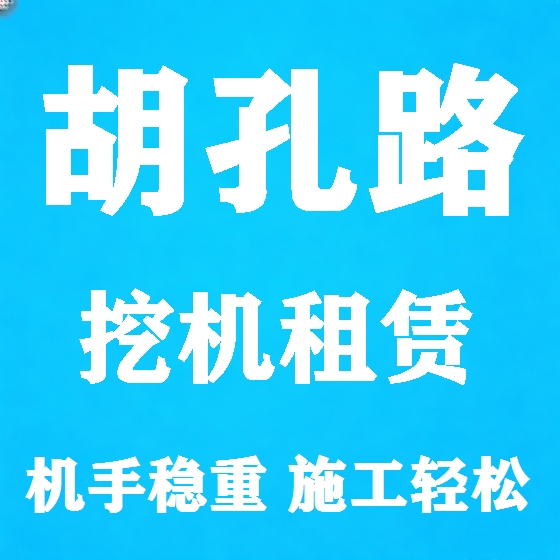 北京胡孔路挖机租赁图