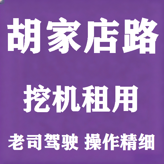 北京胡家店路挖机租赁图