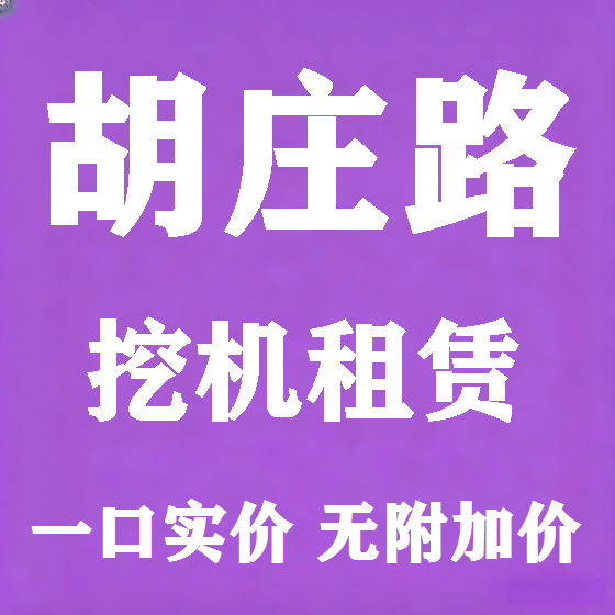 北京胡庄路挖机租赁图