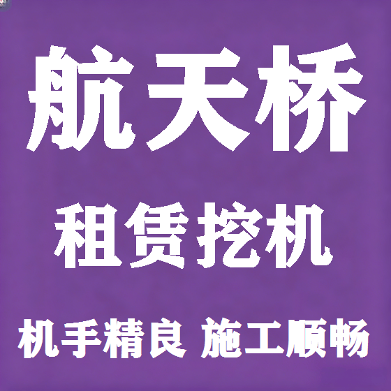 北京航天桥挖机租赁图