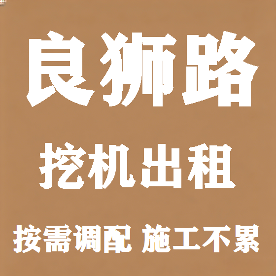 北京良狮路挖机租赁图