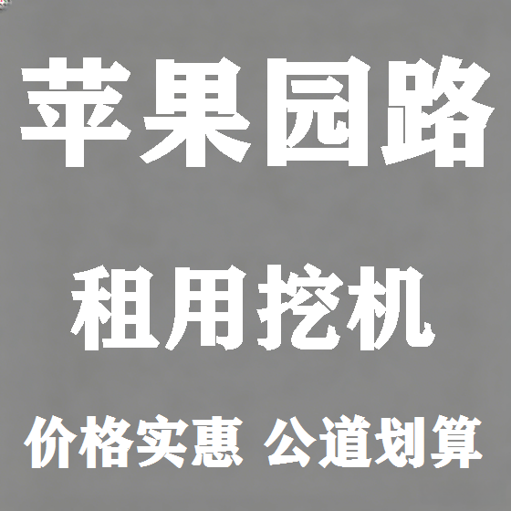 北京苹果园路挖机租赁图