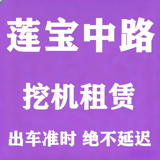 北京莲宝中路挖机租赁图