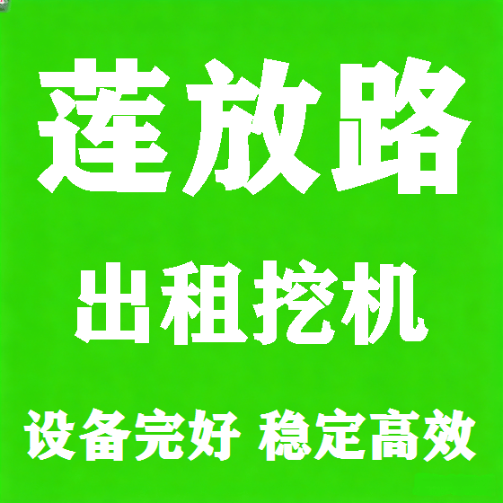 北京莲放路挖机租赁图
