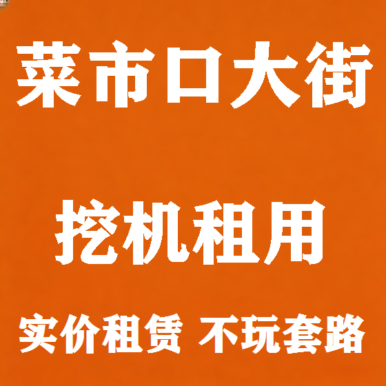 北京菜市口大街挖机租赁图