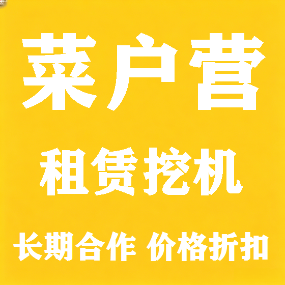 北京菜户营挖机租赁图