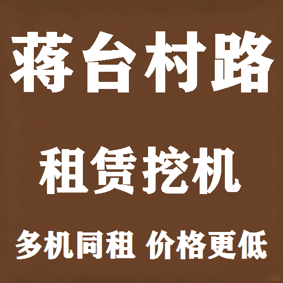 北京蒋台村路挖机租赁图
