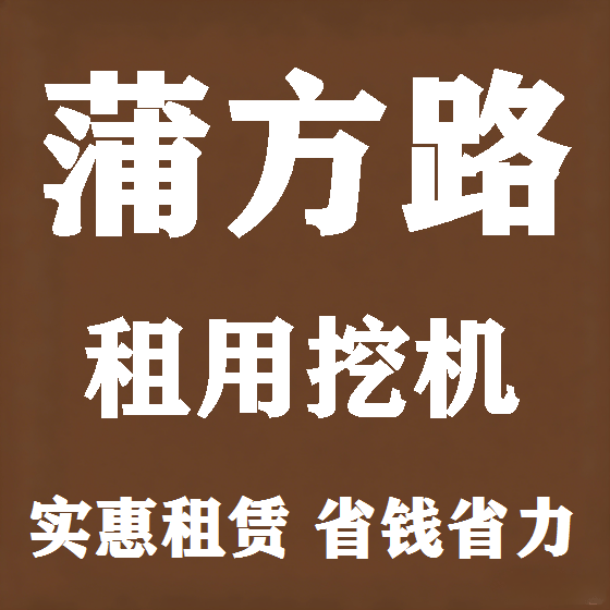 北京蒲方路挖机租赁图
