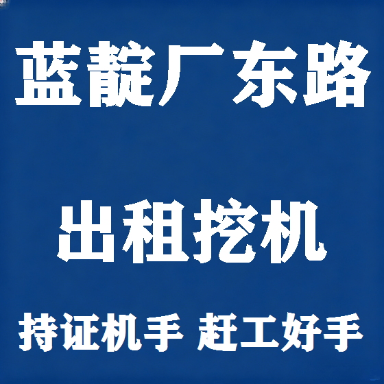北京蓝靛厂东路挖机租赁图