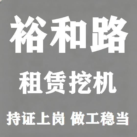 北京裕和路挖机租赁图