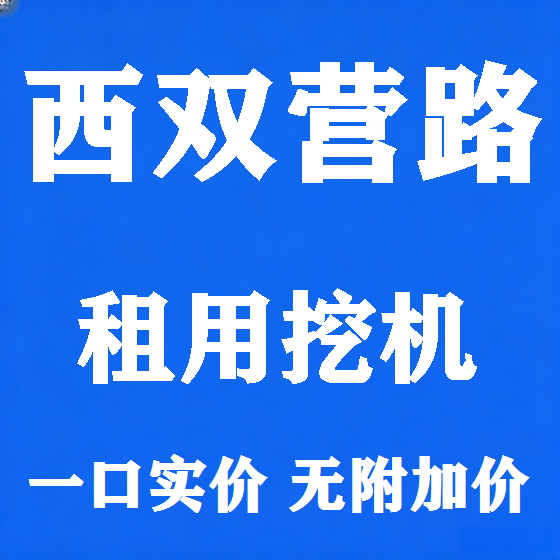 北京西双营路挖机租赁图