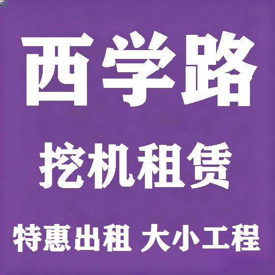 北京西学路挖机租赁图