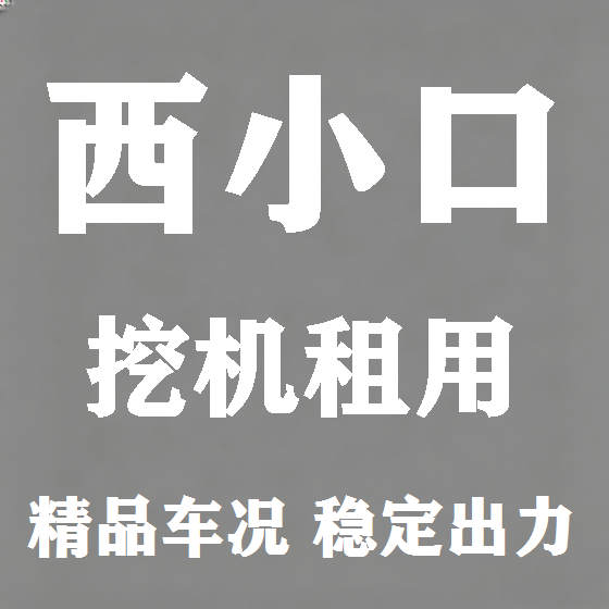 北京西小口挖机租赁图