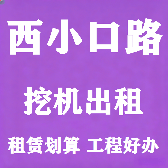 北京西小口路挖机租赁图