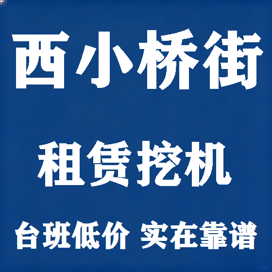 北京西小桥街挖机租赁图