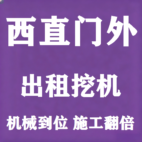 北京西直门外挖机租赁图