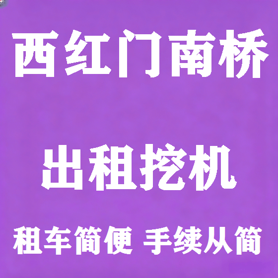 北京西红门南桥挖机租赁图