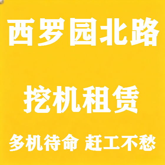 北京西罗园北路挖机租赁图