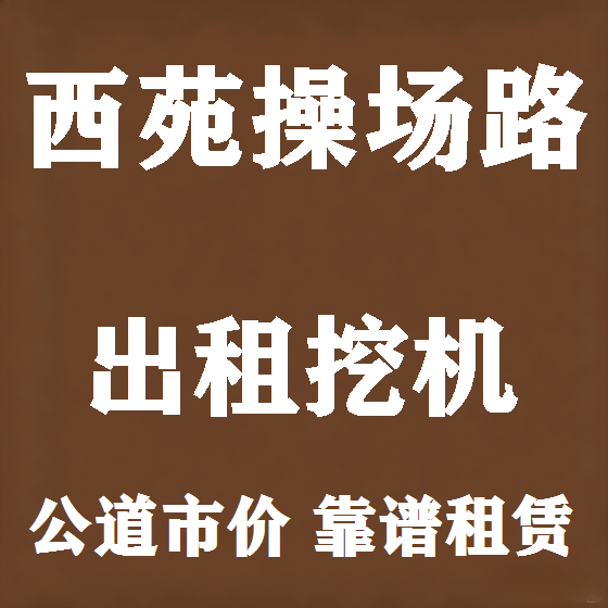 北京西苑操场路挖机租赁图