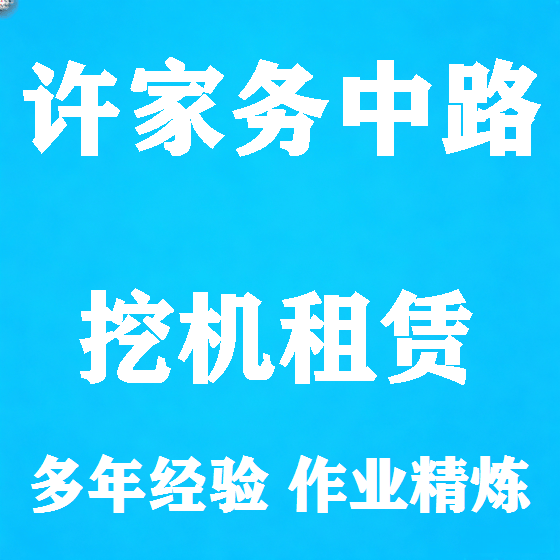北京许家务中路挖机租赁图