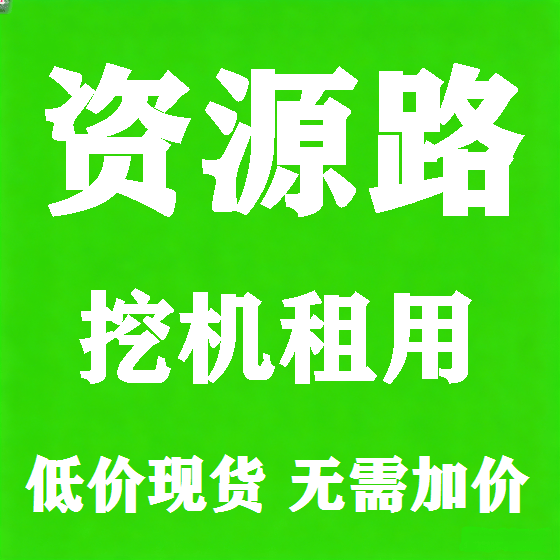 北京资源路挖机租赁图