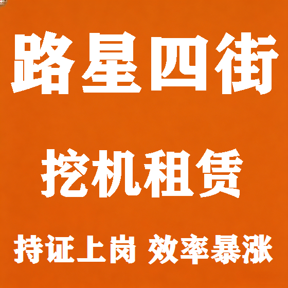 北京路星四街挖机租赁图