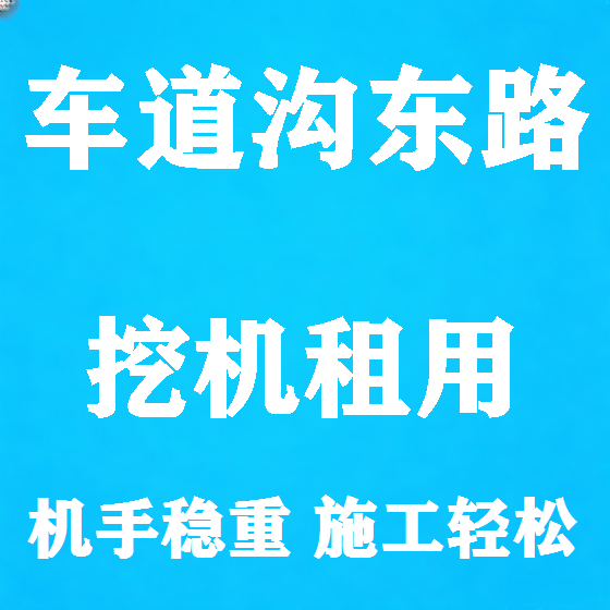 北京车道沟东路挖机租赁图