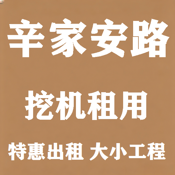 北京辛家安路挖机租赁图