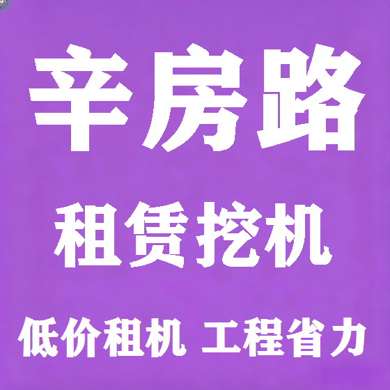北京辛房路挖机租赁图