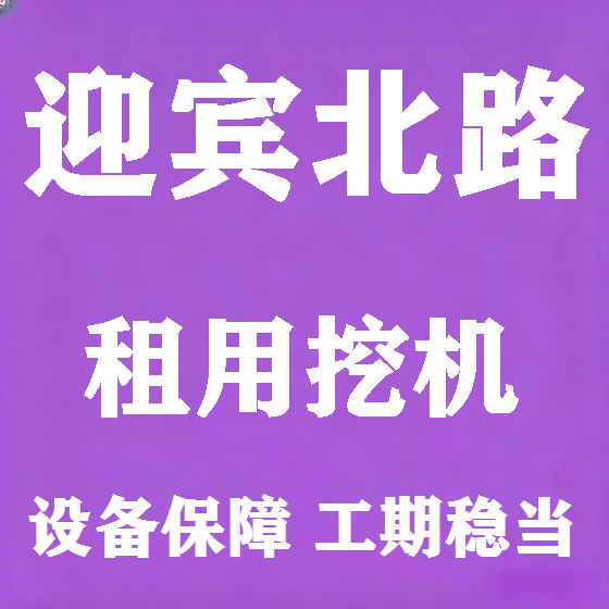 北京迎宾北路挖机租赁图