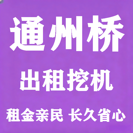 北京通州桥挖机租赁图