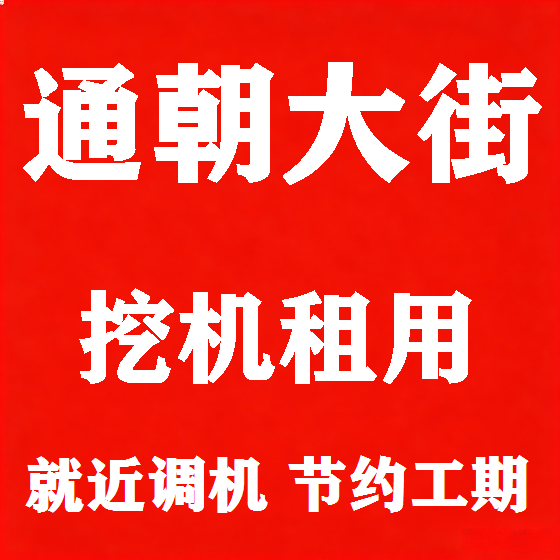 北京通朝大街挖机租赁图
