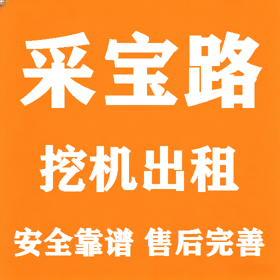 北京采宝路挖机租赁图