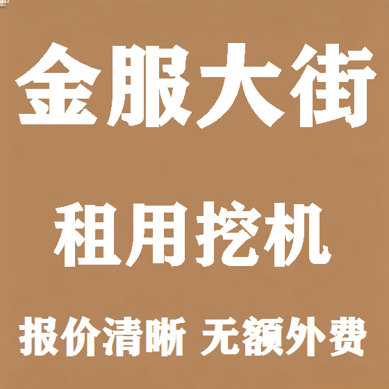 北京金服大街挖机租赁图