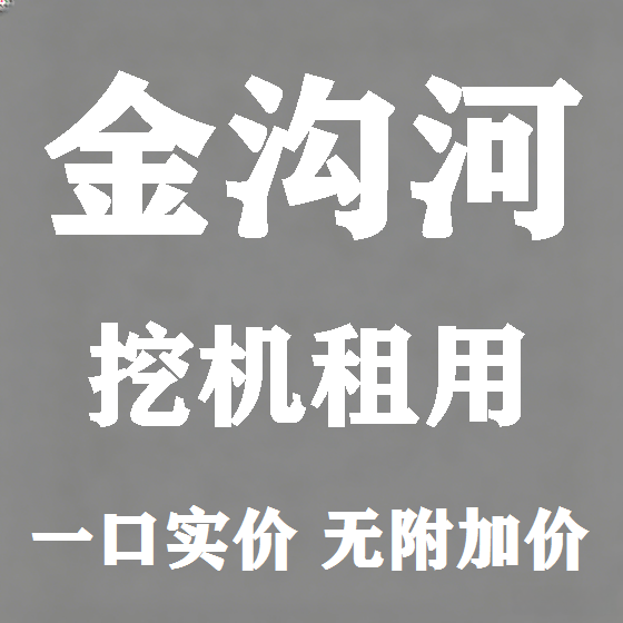 北京金沟河挖机租赁图
