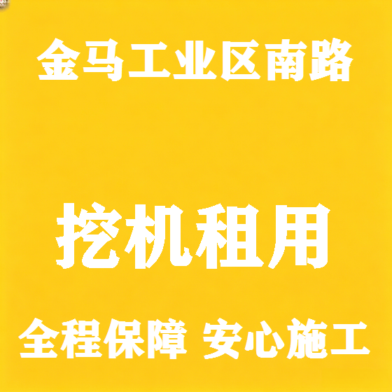 北京金马工业区南路挖机租赁图