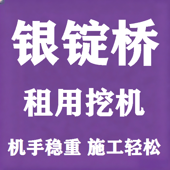 北京银锭桥挖机租赁图