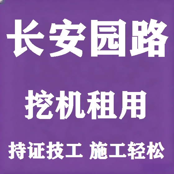 北京长安园路挖机租赁图