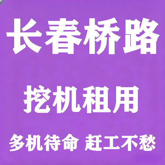 北京长春桥路挖机租赁图