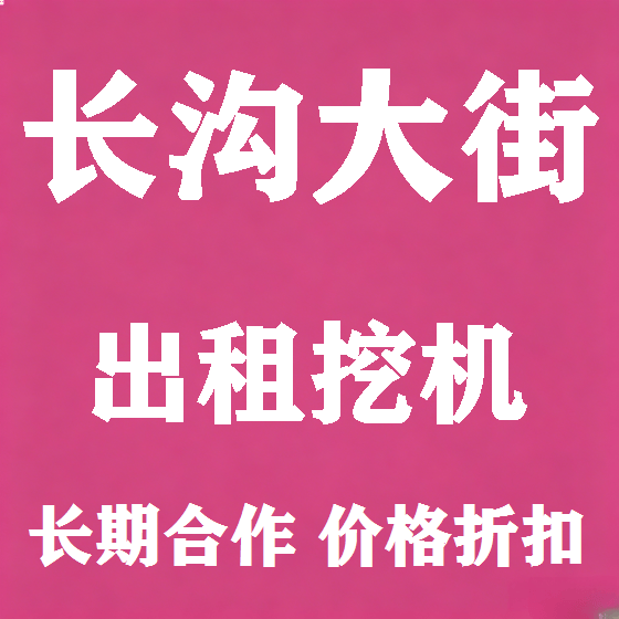 北京长沟大街挖机租赁图