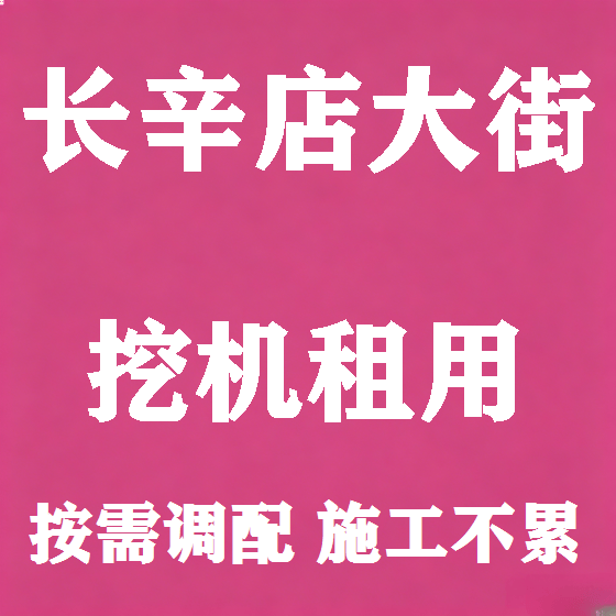 北京长辛店大街挖机租赁图