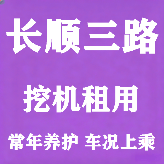北京长顺三路挖机租赁图