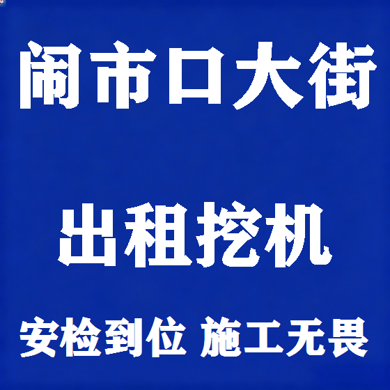 北京闹市口大街挖机租赁图