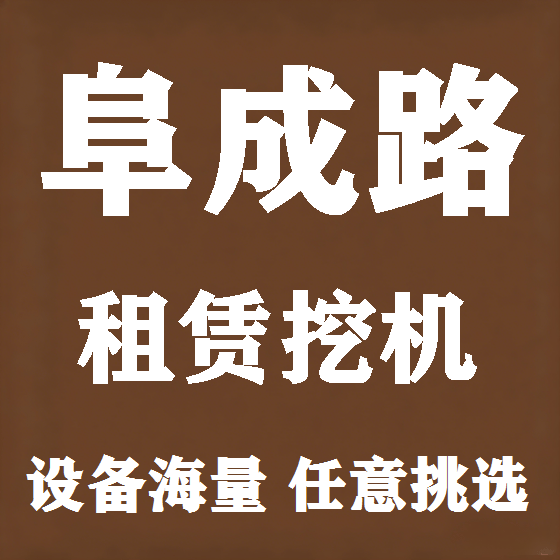 北京阜成路挖机租赁图