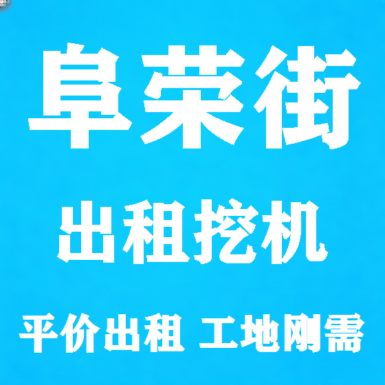 北京阜荣街挖机租赁图