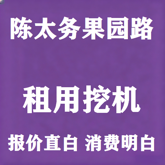 北京陈太务果园路挖机租赁图