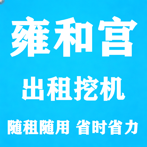 北京雍和宫挖机租赁图