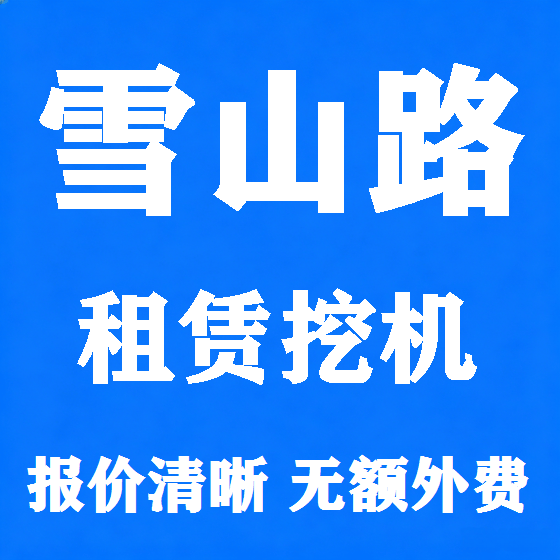 北京雪山路挖机租赁图